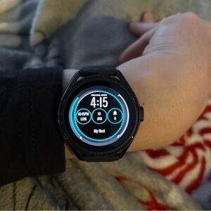 Michael Kors Black Smartwatch with Blue Accents
